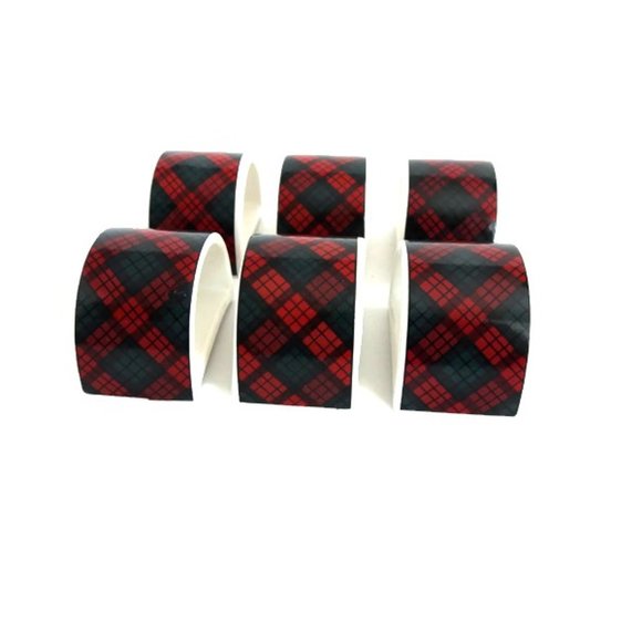 Sasaki Tartan Caramic Napkin by Charles Roberts Japan - Picture 5 of 7